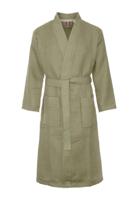 Kimono wafel badjas olijfgroen-l
