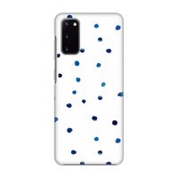 Blauwe stippen: Volledig geprint Samsung Galaxy S20 Hoesje