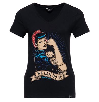 Queen Kerosin We Can Do It T-Shirt Black -3XL