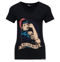 Queen Kerosin We Can Do It T-Shirt Black -3XL