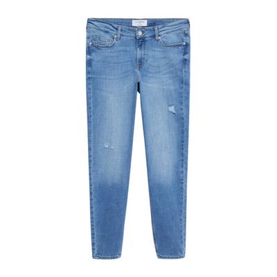 Violeta by Mango low waist super skinny jeans Andrea light blue