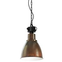 Masterlight Landelijke industrie hanglampIndustria 27 koperbruin met zwart - 2007-25-06-EH-K