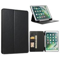 iPad 10.2 2019/2020/2021 Folio Case met Kaartsleuven - Zwart - thumbnail