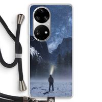 Wanderlust: Huawei P50 Pro Transparant Hoesje met koord Wanderlust: Huawei P50 Pro Transparant Hoesje met koord
