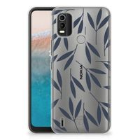 Nokia C21 Plus TPU Case Leaves Blue - thumbnail