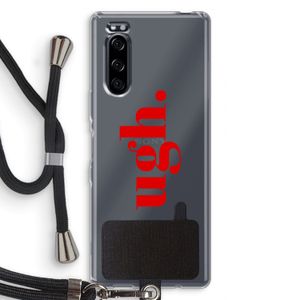 Ugh: Sony Xperia 5 Transparant Hoesje met koord