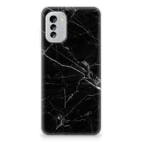 Nokia G60 | TPU | Siliconen hoesje | Marmer Zwart - Origineel Cadeau Vader