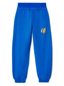 Off-White Kids pantalon de jogging Baseball - Bleu