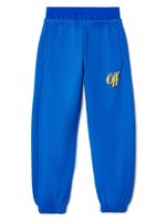 Off-White Kids pantalon de jogging Baseball - Bleu