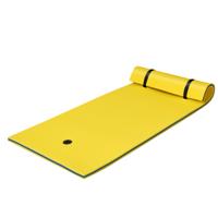 Watermat Drijvende Foam Mat XPE Foam 220 x 90 x 4 cm Geel+Blauw