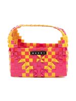 Marni Kids sac tressé à patch logo - Rose