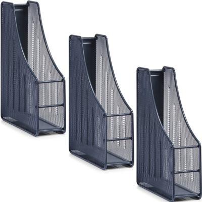 Zeller Lectuurbak - 4x - documenten opbergbak - antraciet grijs - draad metaal - L9 x B27 x H35 cm Zeller Lectuurbak - 4x - documenten opbergbak - antraciet grijs - draad metaal - L9 x B27 x H35 cm