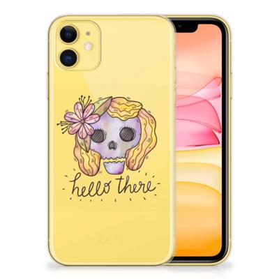 Silicone Back Case Apple iPhone 11 Boho Skull