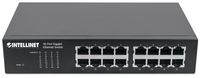 Intellinet 561068 netwerk-switch Unmanaged L2 Gigabit Ethernet (10/100/1000) 1U Zwart - thumbnail