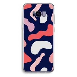 Memphis Shapes Pink: Samsung Galaxy S8 Plus Transparant Hoesje