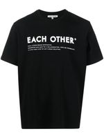 Each X Other t-shirt en coton à logo imprimé - Noir - thumbnail