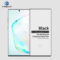 PINWUYO 9H 3D Hot Bending Tempered Glass Film for Galaxy Note10+?Black?