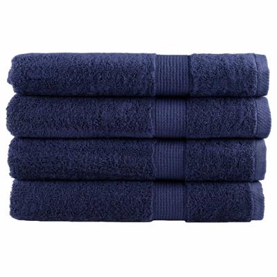 VidaXL Handdoeken solund 4 st 600 g/m² 100x200 cm marineblauw
