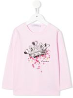 Monnalisa t-shirt en coton à motif Mickey - Rose