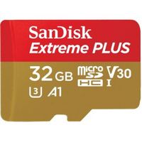 SanDisk Extreme Plus 32GB MicroSDHC Geheugenkaart SanDisk Extreme Plus 32GB MicroSDHC Geheugenkaart
