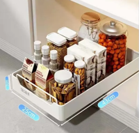 KlimPaws SlideRack - Uitschuifbare Keuken Organizer met Ladegeleider