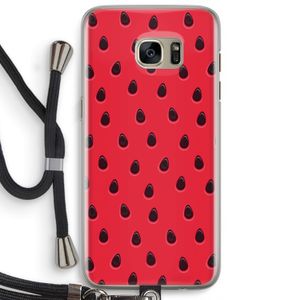 Watermelon: Samsung Galaxy S7 Edge Transparant Hoesje met koord