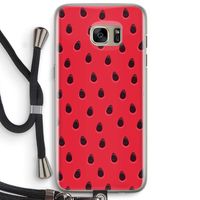 Watermelon: Samsung Galaxy S7 Edge Transparant Hoesje met koord