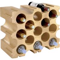 Mottez B229V Flesblokjes tot Ø 92mm voor 15 flessen, terracotta