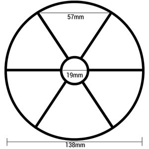 Rubberen ring 6-wegkraan Hayward Ø138mm (Type 2)