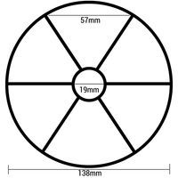 Rubberen ring 6-wegkraan Hayward Ø138mm (Type 2)
