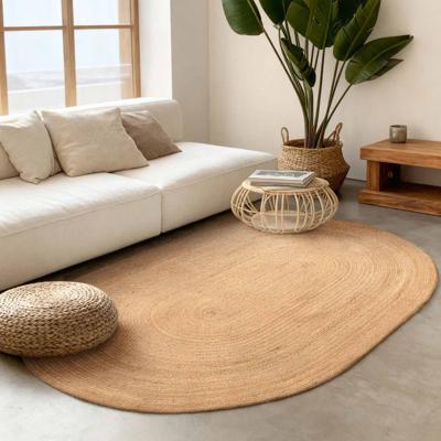 Vloerkleed Rangpur Ovaal - Natuurlijk Goud Xcm - Jute - Dekbed-Discounter.nl