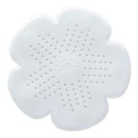 2 PC'S bloem vorm badkamervloer afvoer haar stopper filter gootsteen zeef (wit)