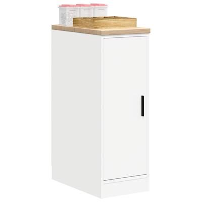 Garagekast 30x51x85 cm massief grenenhout wit