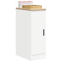 Garagekast 30x51x85 cm massief grenenhout wit