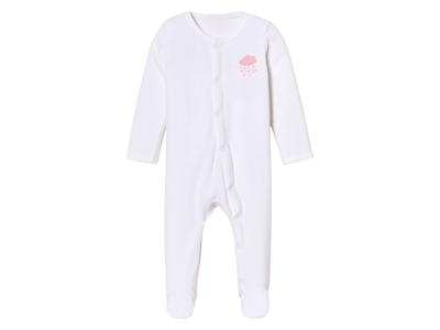 lupilu Baby pyjama (50/56, Wit)