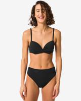 HEMA Dames Bikinibroekje Hoge Taille Zwart (zwart)