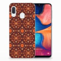 Samsung Galaxy A20e TPU bumper Batik Brown