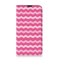 iPhone 13 Pro Hoesje met Magneet Waves Pink