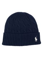 Polo Ralph Lauren bonnet à motif Polo Pony brodé - Bleu