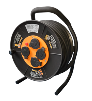 QwattPro Kabelhaspel 50mtr 3x1.5 er-300ez 4-voudig