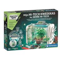 Wetenschap plantenkas met temperatuur meter