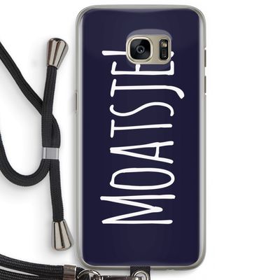 Moatsje!: Samsung Galaxy S7 Edge Transparant Hoesje met koord