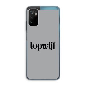 Topwijf Grijs Zwart: Xiaomi Poco M3 Pro 5G Transparant Hoesje