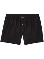 Zegna boxer boutonné Filoscozia en coton - Noir