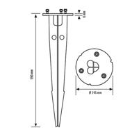 ESYLUX EL10820199 Grondpen EL10820199 1 stuk(s)