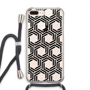 Geometrisch patroon: iPhone 7 PLUS Transparant Hoesje met koord