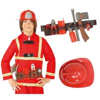 Speelset/verkleedset Brandweer - accessoires - 3-delig - brandweerman set