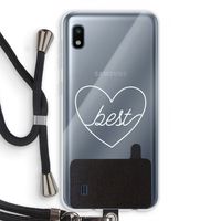 Best heart pastel: Samsung Galaxy A10 Transparant Hoesje met koord