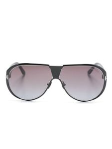 TOM FORD Eyewear lunettes de soleil Vicenzo à monture pilote - Noir