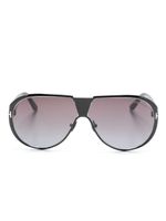 TOM FORD Eyewear lunettes de soleil Vicenzo à monture pilote - Noir - thumbnail